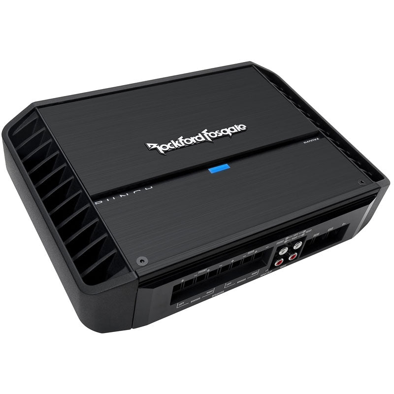 Rockford Fosgate P400X4 400W 4-Channel Car Amplifier - High Power Audio Amp for Car Stereo System, Home Theater & Marine Use