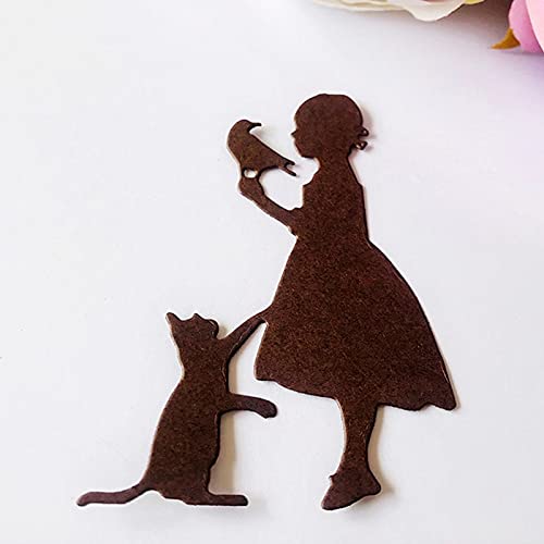 MTTN Metal Cutting Dies for Halloween Cat Decorations - Scrapbook Paper Craft Punch Stencils & Knife Molds (Perfect for DIY Cards, Albums, and Holiday Decorations)