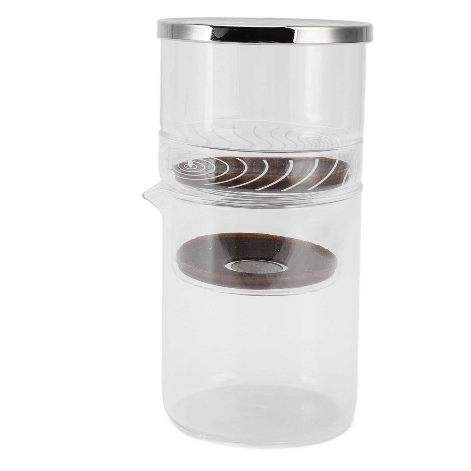 Premium 300ml High Borosilicate Glass Coffee & Tea Dripper with Speed Control - Heat Resistant Iced Coffee Brewer for Home, Office & Cafe Use - Perfect for Pour Over, Cold Brew & Specialty Coffee Preparation