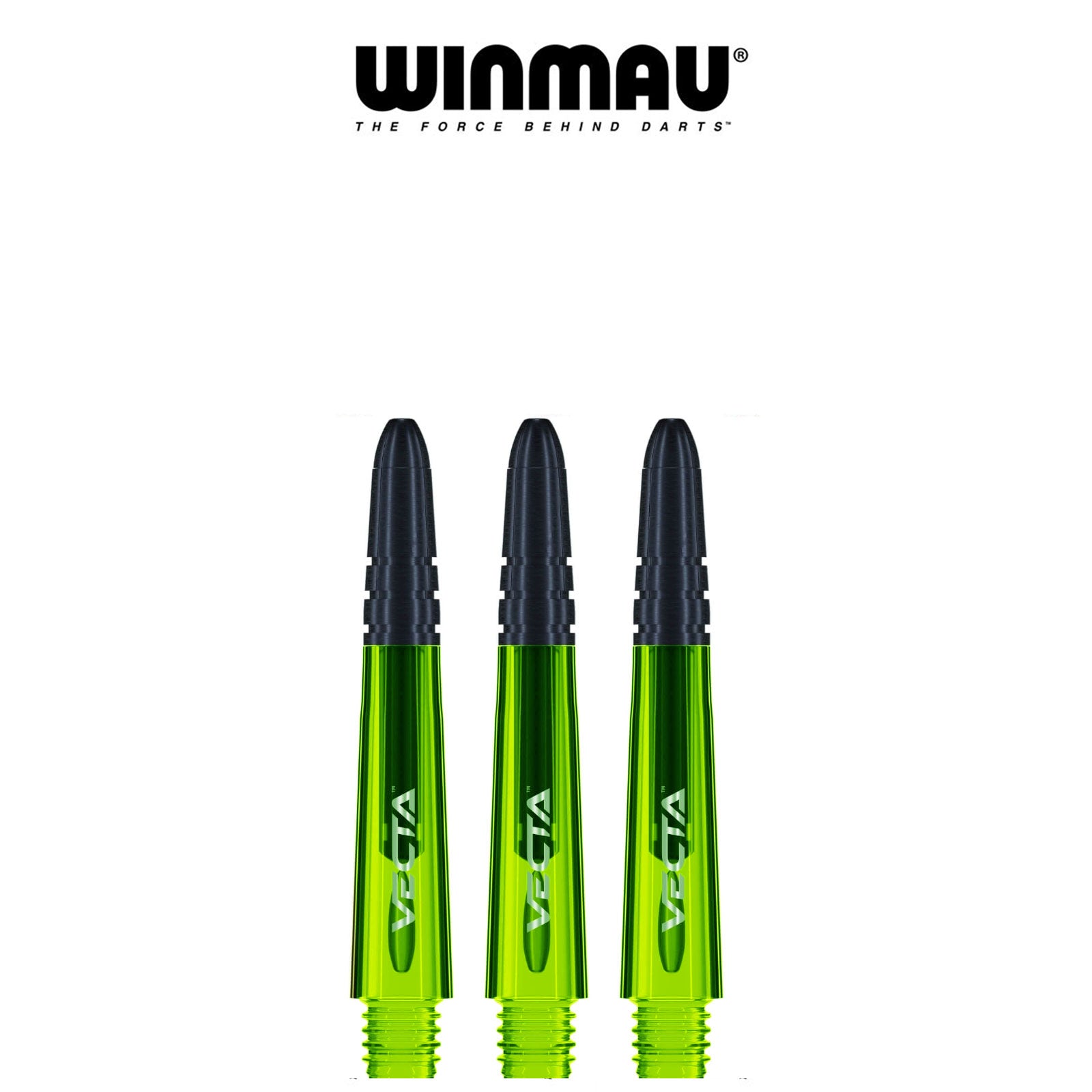 WINMAU Vecta Composite Dart Shafts - Short Green (2 Pack) | Professional Dart Accessories for Steel Tip & Soft Tip Darts | Perfect for Tournaments, Bars & Home Practice