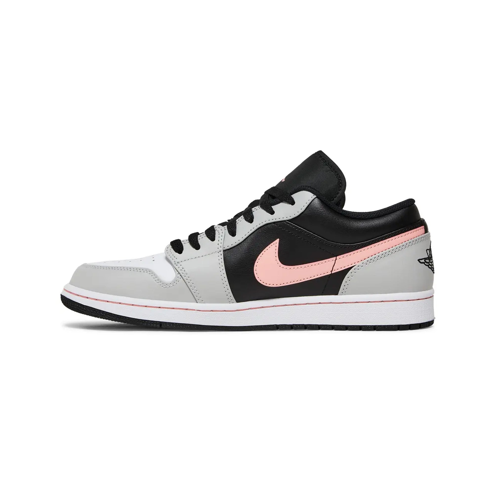 Air Jordan 1 Low 'Black Grey Pink' (2022) - Men's Basketball Shoes for Casual Wear & Street Style | Perfect for Sneakerheads, Gym, and Everyday Fashion
