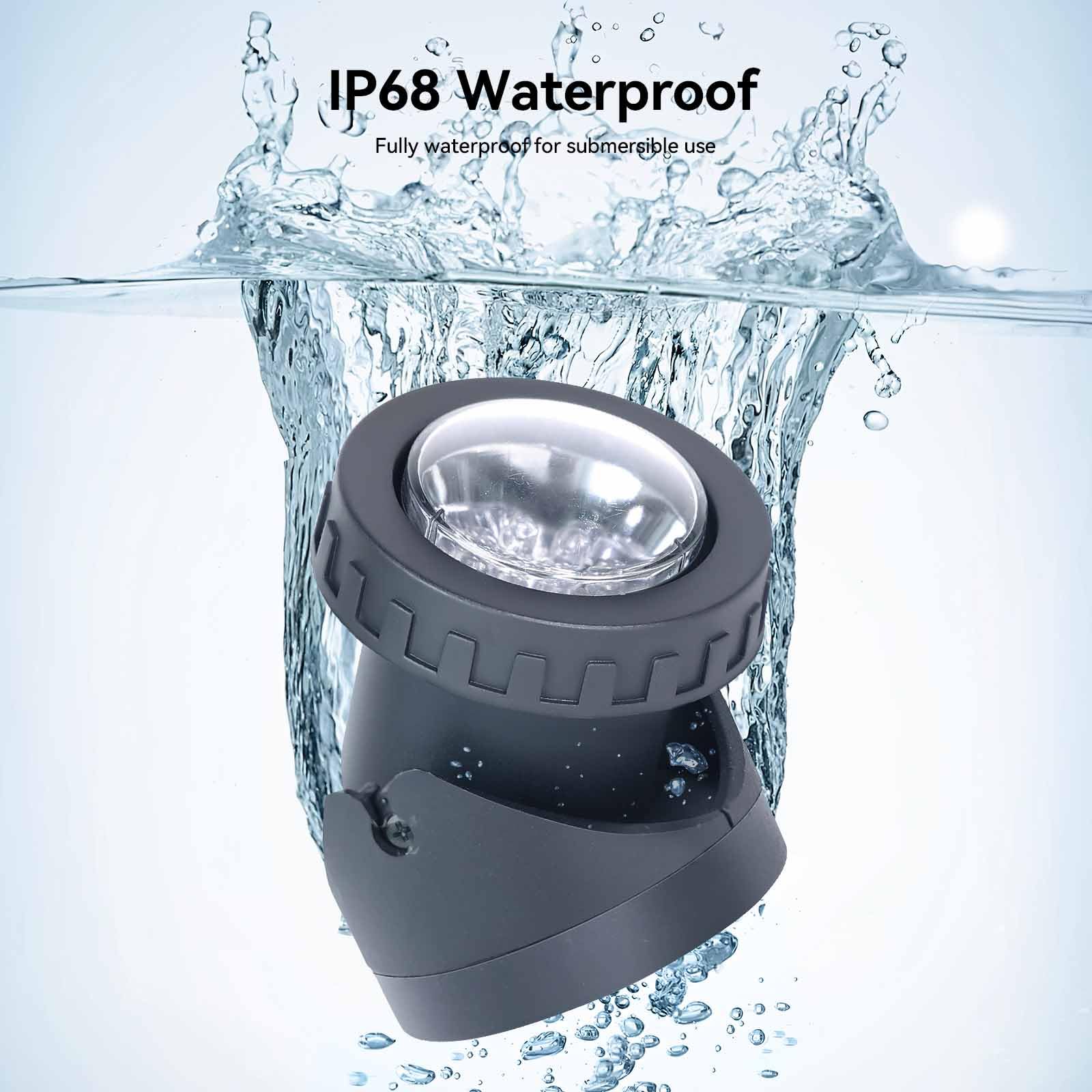 Waterproof LED Pond Lights - Dimmable Outdoor Spotlights for Garden & Fountain