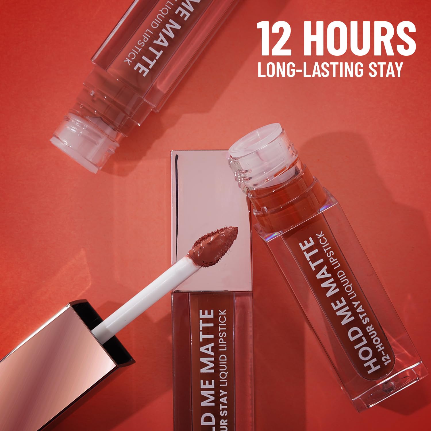 Swiss Beauty Hold Me Matte Liquid Lipstick - Long Lasting 12 Hours, Non-Transfer, Waterproof & Hydrating Lipstick in Cute Nude (4.5ml) | Perfect for Daily Wear, Parties & Special Occasions