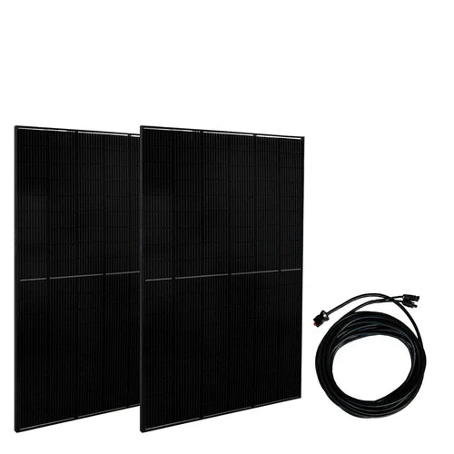 Nature's Generator Powerhouse - Portable Solar Power Generator with 120V AC Outlet for Camping, Emergencies & Off-Grid Living | Solar Panel Included