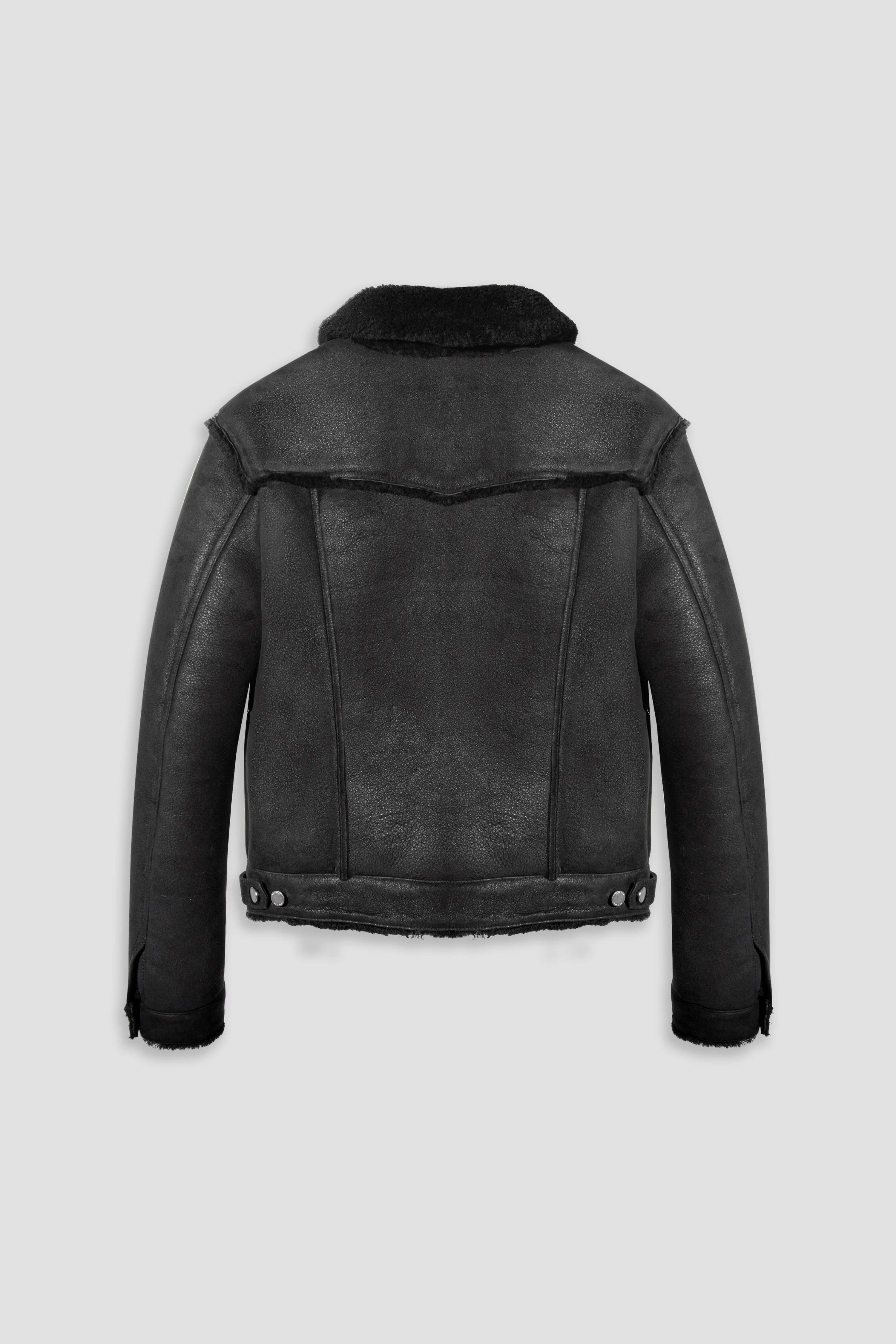 Men's Shearling Trucker Jacket - Tall Size, Warm Winter Coat for Outdoor Activities & Casual Wear
