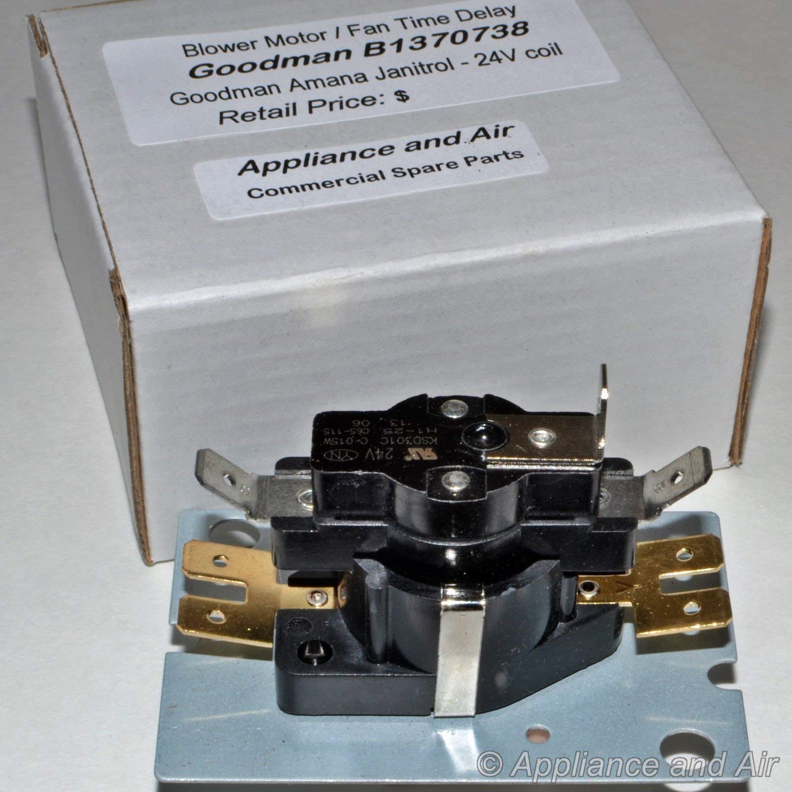 Goodman Janitrol Amana Furnace Blower Fan Relay Timer Sequencer Replacement Part with Installation Guide - Perfect for HVAC System Repair & Maintenance