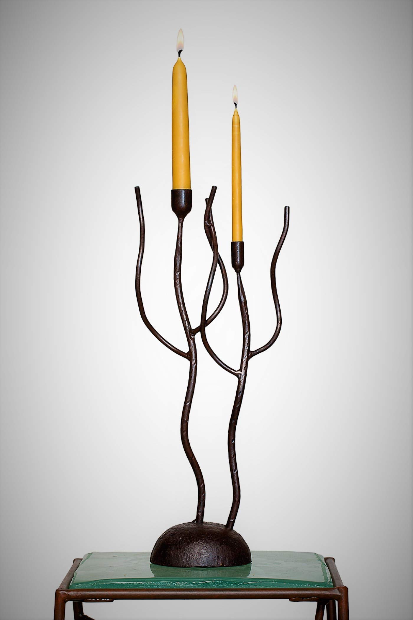 Handmade Iron Candle Holder for Wedding, Valentines Day Gift, Dining Room Centerpiece - Romantic Home Decor for Anniversaries & Special Occasions