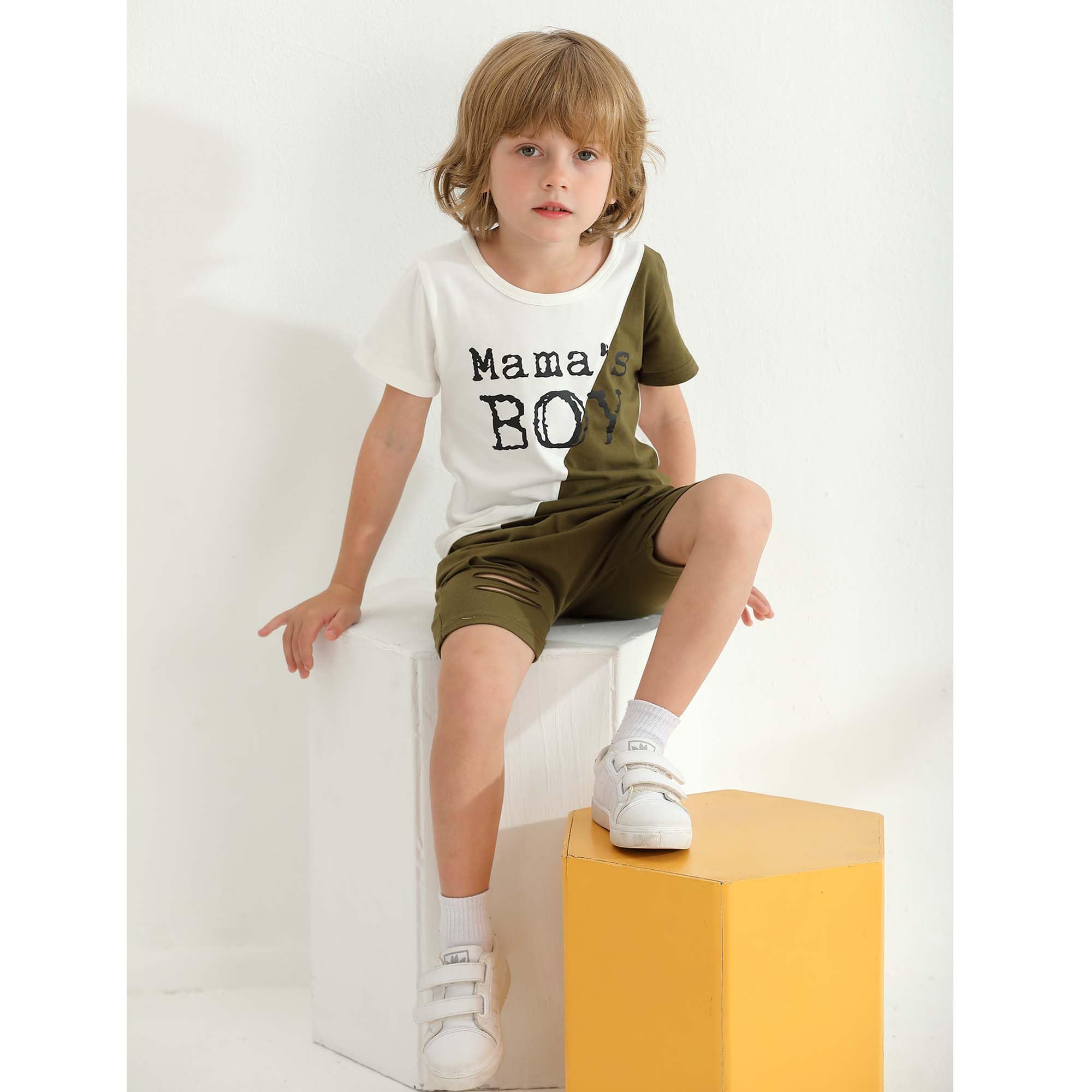 Toddler Boys Clothes Set - 100% Cotton Summer Outfit with Shirt & Shorts for Baby Boys | Playtime, Beach & Outdoor Activities