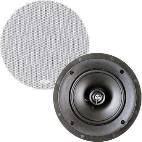 MartinLogan ML-60i In-Ceiling Speakers (Pair) - Paintable White for Home Theater & Surround Sound System - Perfect for Living Room, Bedroom & Home Audio Installation
