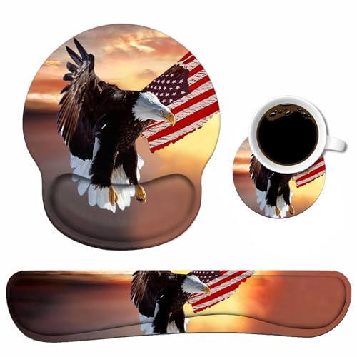 American Flag Bald Eagle