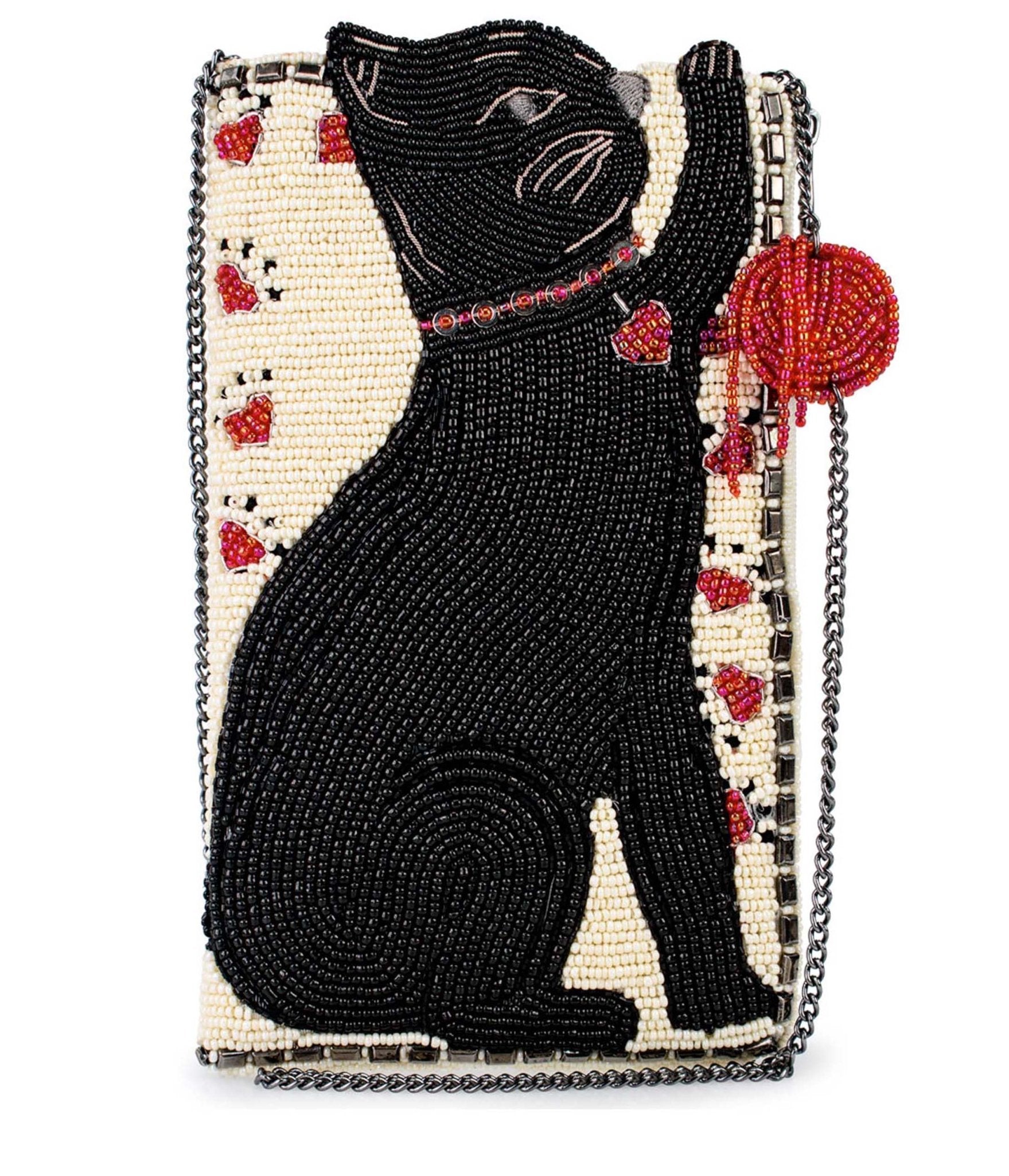 Mary Frances Purr Suit Crossbody Phone Bag - Stylish Cat-Themed Shoulder Purse for Women, Perfect for Parties, Shopping & Daily Use