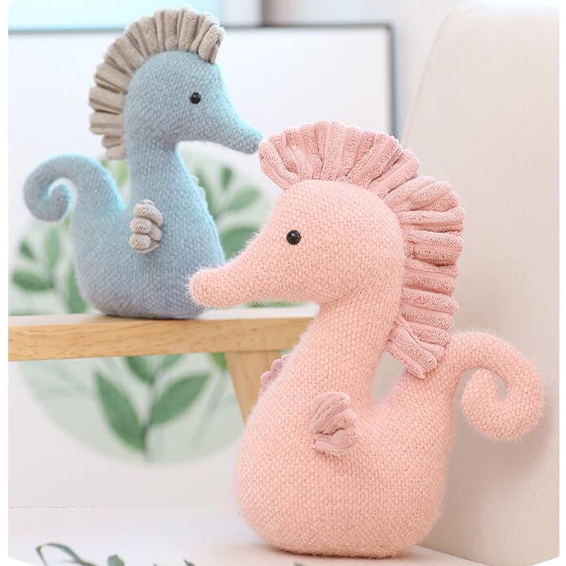 Soft Pink Stuffed Sea Horse Plush Toy - 8.6 Inch Cuddly Seahorse Doll for Kids, Boys & Girls | Perfect for Bedroom Decor, Birthday Gifts & Ocean-Themed Nursery (Pink)