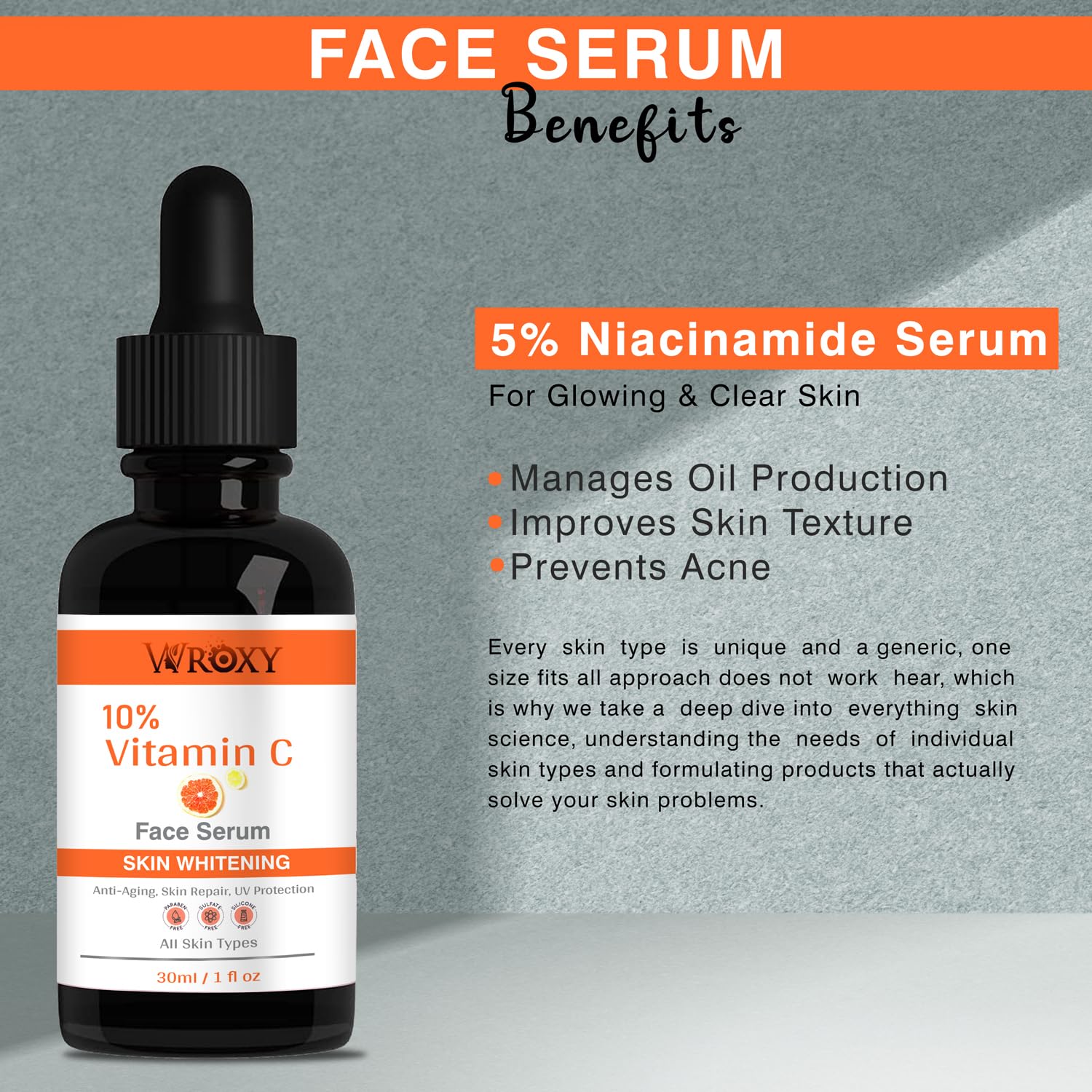 10% Vitamin C Face Serum for Glowing Skin - Brightening Treatment for Hyperpigmentation & Dullness - Anti-Aging Facial Serum for Women & Men (30ml) - Perfect for Morning Skincare Routine & Dark Spot Correction