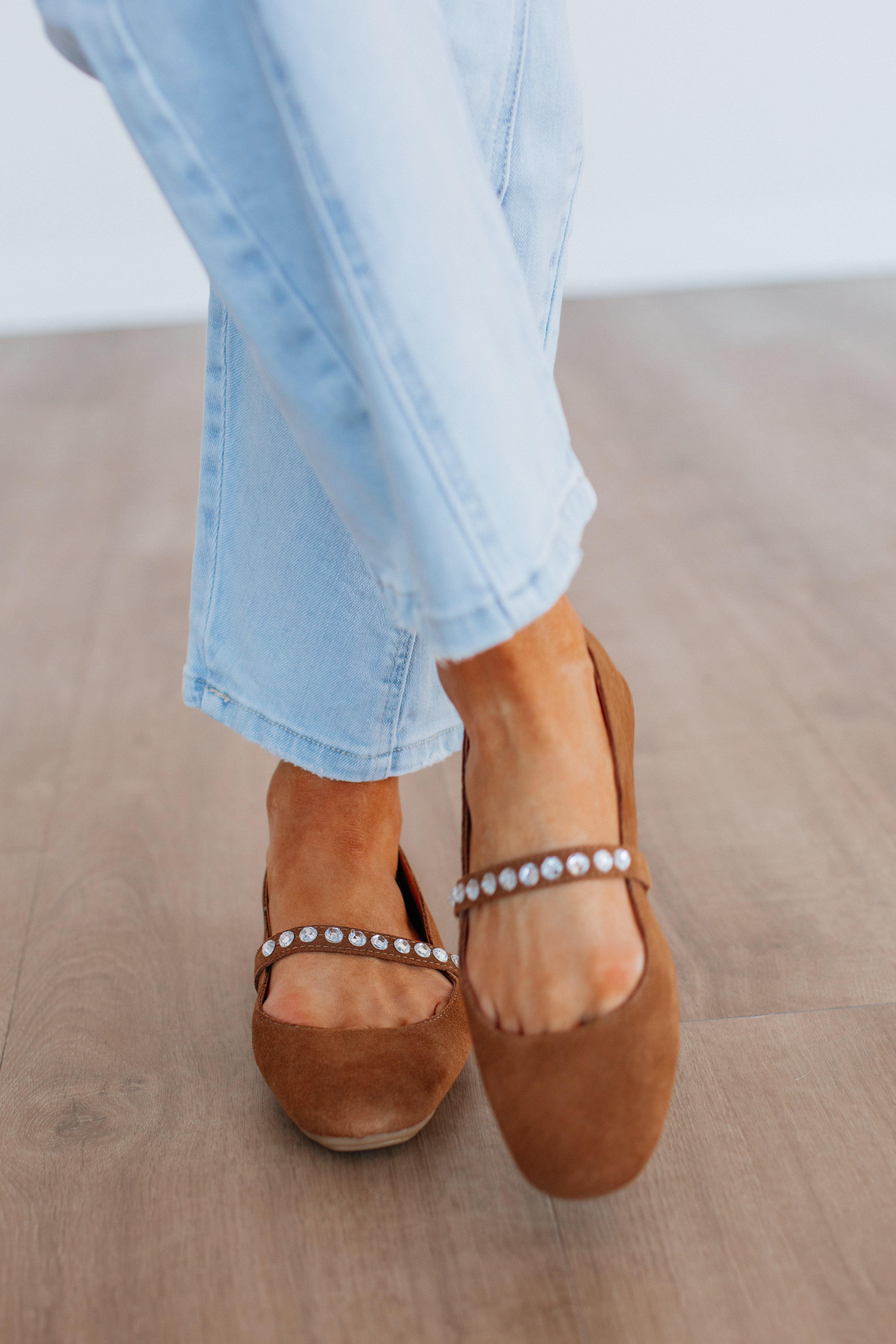 Setting Things Straight Ballet Flats - Comfortable Women's Mocha Color Flat Shoes for Casual Wear, Office & Daily Outfits