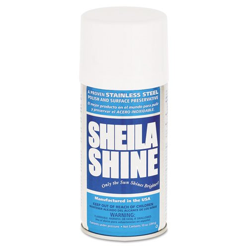 Sheila Shine Premium Stainless Steel Cleaner & Polish - Restores Shine, Removes Fingerprints & Smudges - Safe for Appliances, Sinks, Cookware (Great for Kitchen, Restaurant & Outdoor Stainless Steel Surfaces)
