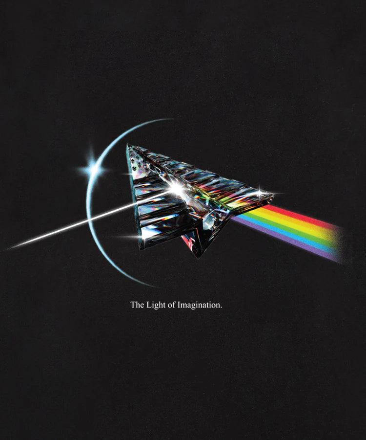 PAPER PLANES Colorful Reflection Graphic T-Shirt for Men & Women - Black Cotton Tee for Casual Wear, Street Style & Everyday Outfits