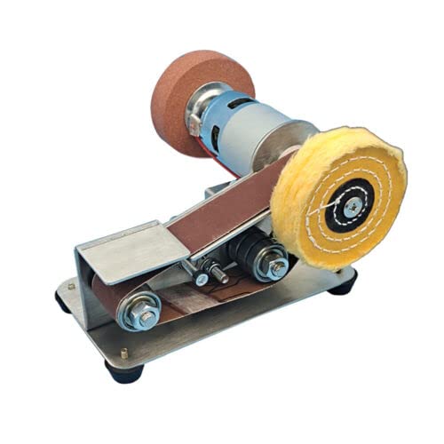 Electric Belt Sander - Professional Polishing & Sharpening Machine with Fixed Angle for Knives, Tools & DIY Projects | Perfect for Woodworking, Metalworking & Home Workshop Use