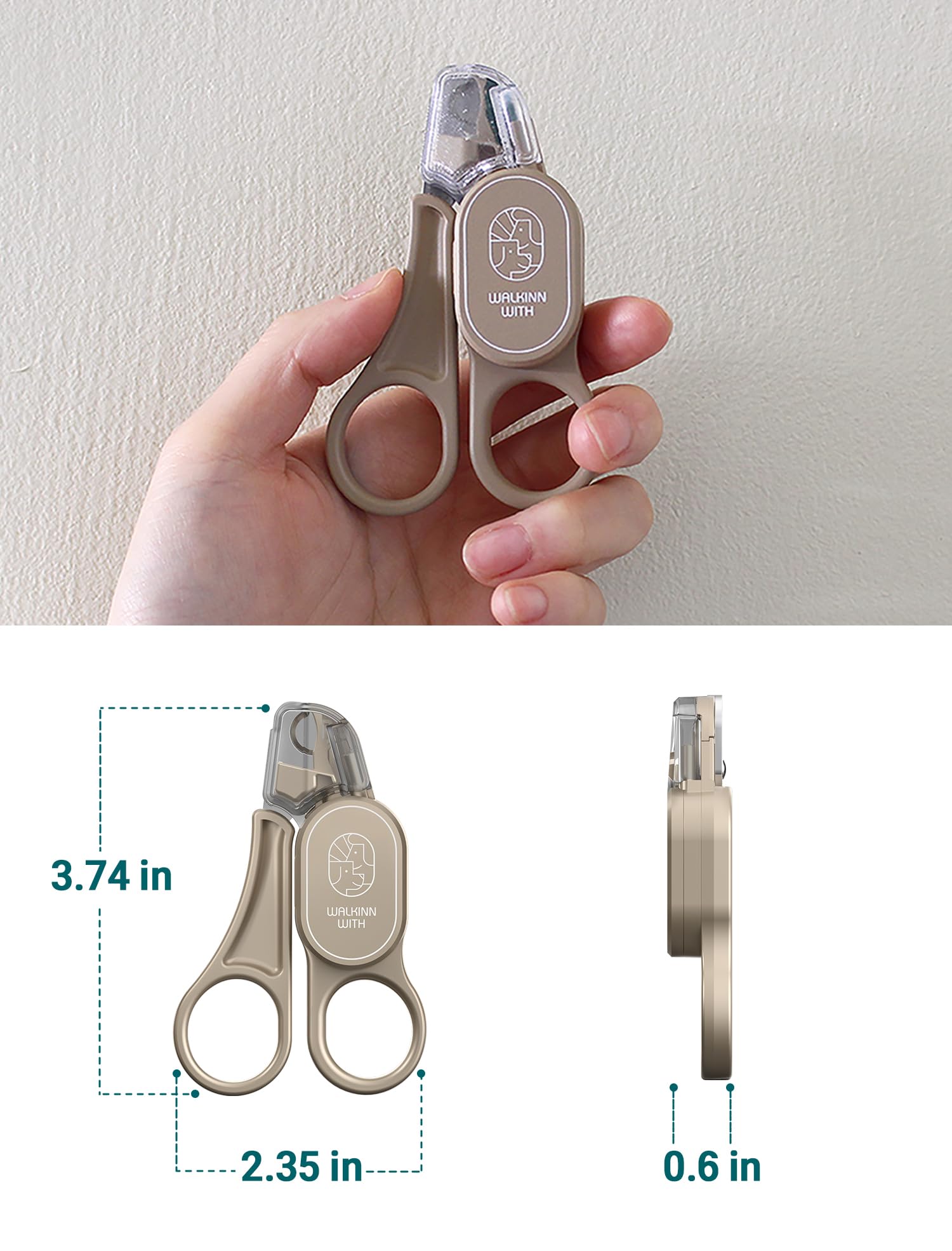 LED Cat Nail Clippers with Safety Guard - Professional Pet Grooming Tool for Safe Trimming at Home | Perfect for Kittens & Adult Cats | Includes Nail Trapper & Light Guide
