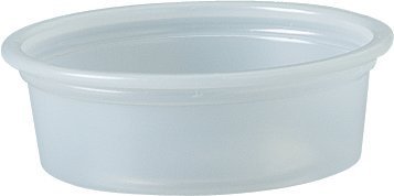 0.5 oz Clear Plastic Portion Cups - 125 Pack | Solo Disposable Mini Containers for Food, Beverages, Crafts | Perfect for Party Favors, Condiments & DIY Projects