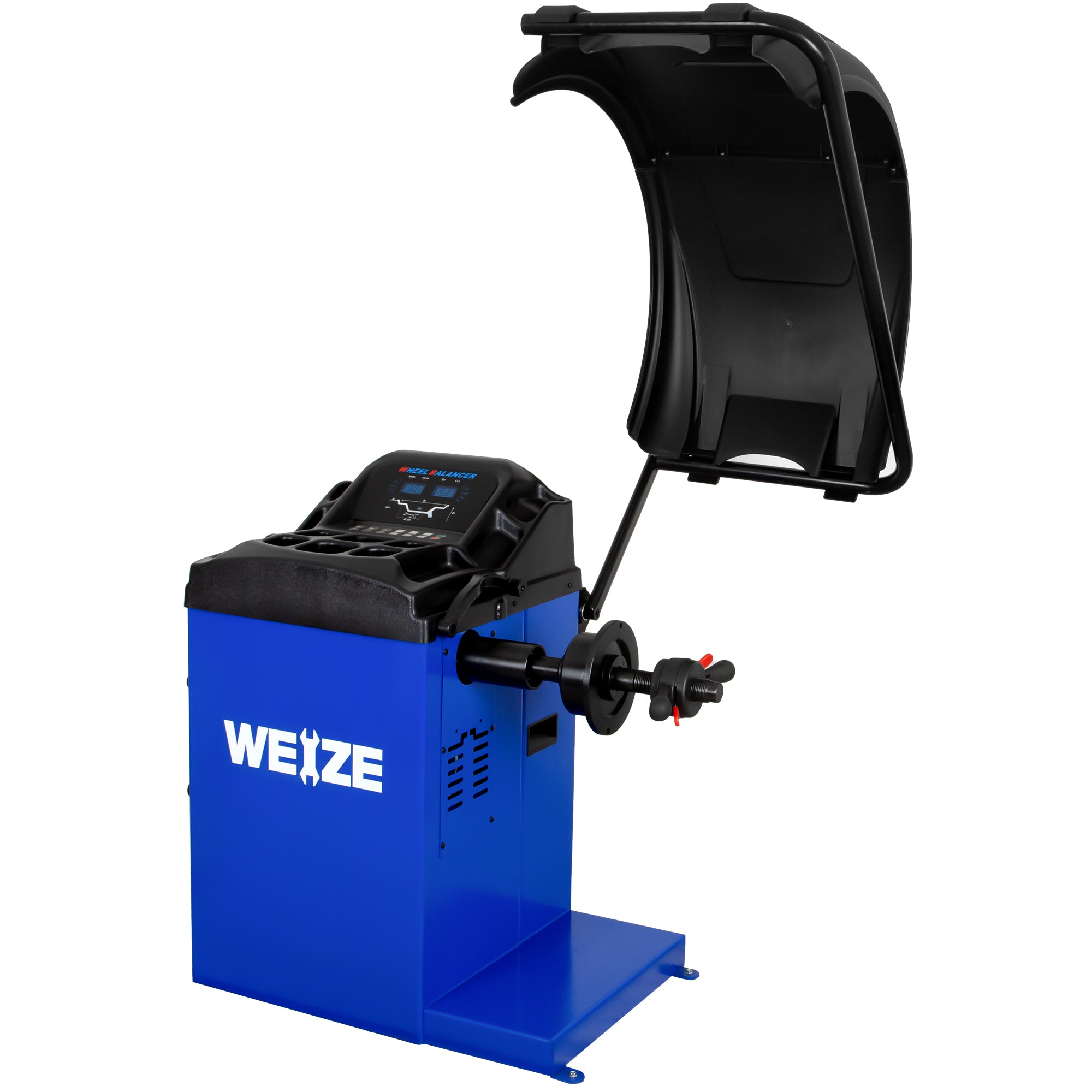 WEIZE Heavy Duty Wheel Balancer Machine - Professional Tire Balancing Equipment with Protective Cover for Auto Repair Shops & DIY Car Maintenance