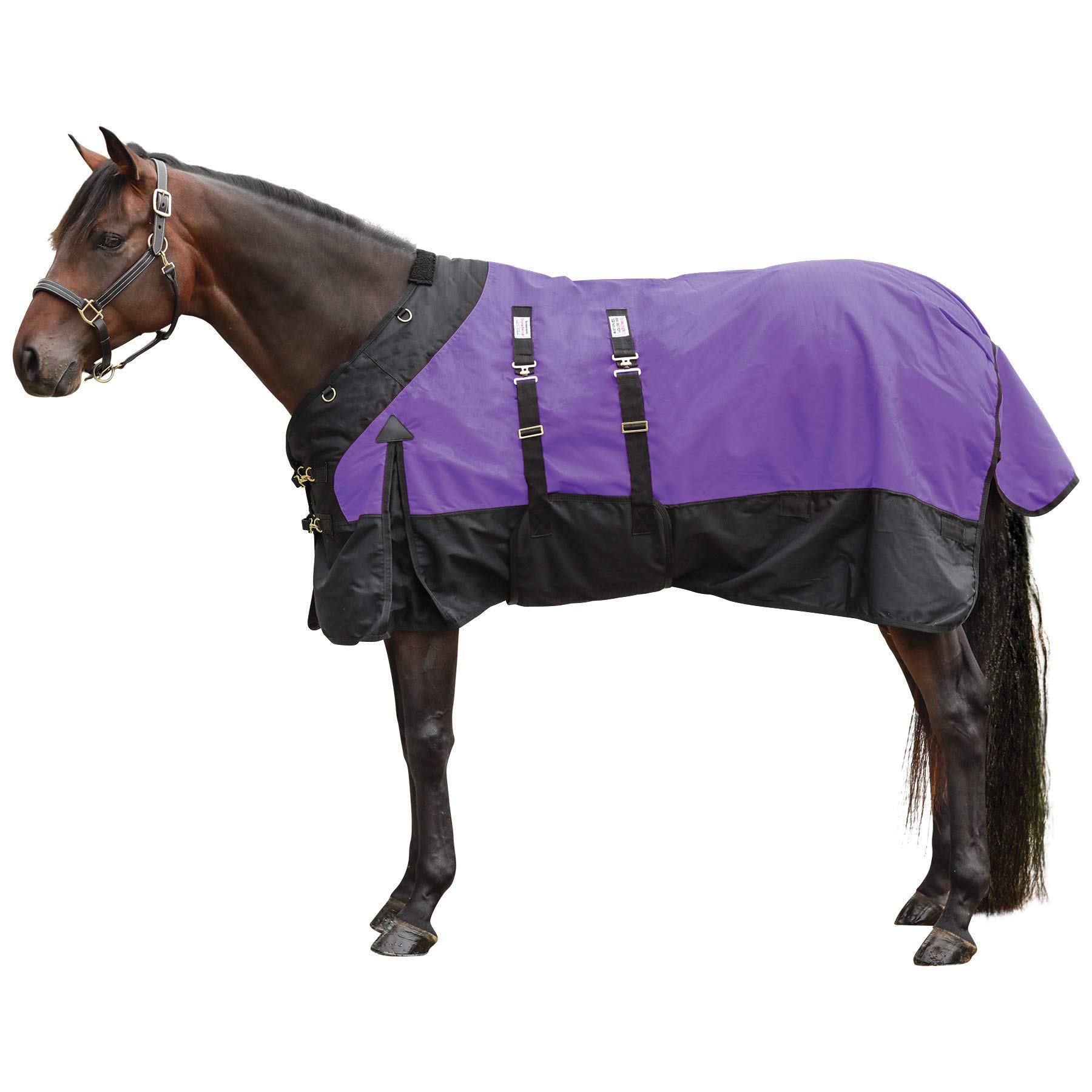 Contour Collar Classic II Horse Turnout Blanket - Waterproof Winter Horse Blanket with Bellyband Closure | Weather Protection for Cold Climates | Ideal for Pasture, Stable & Riding in Winter