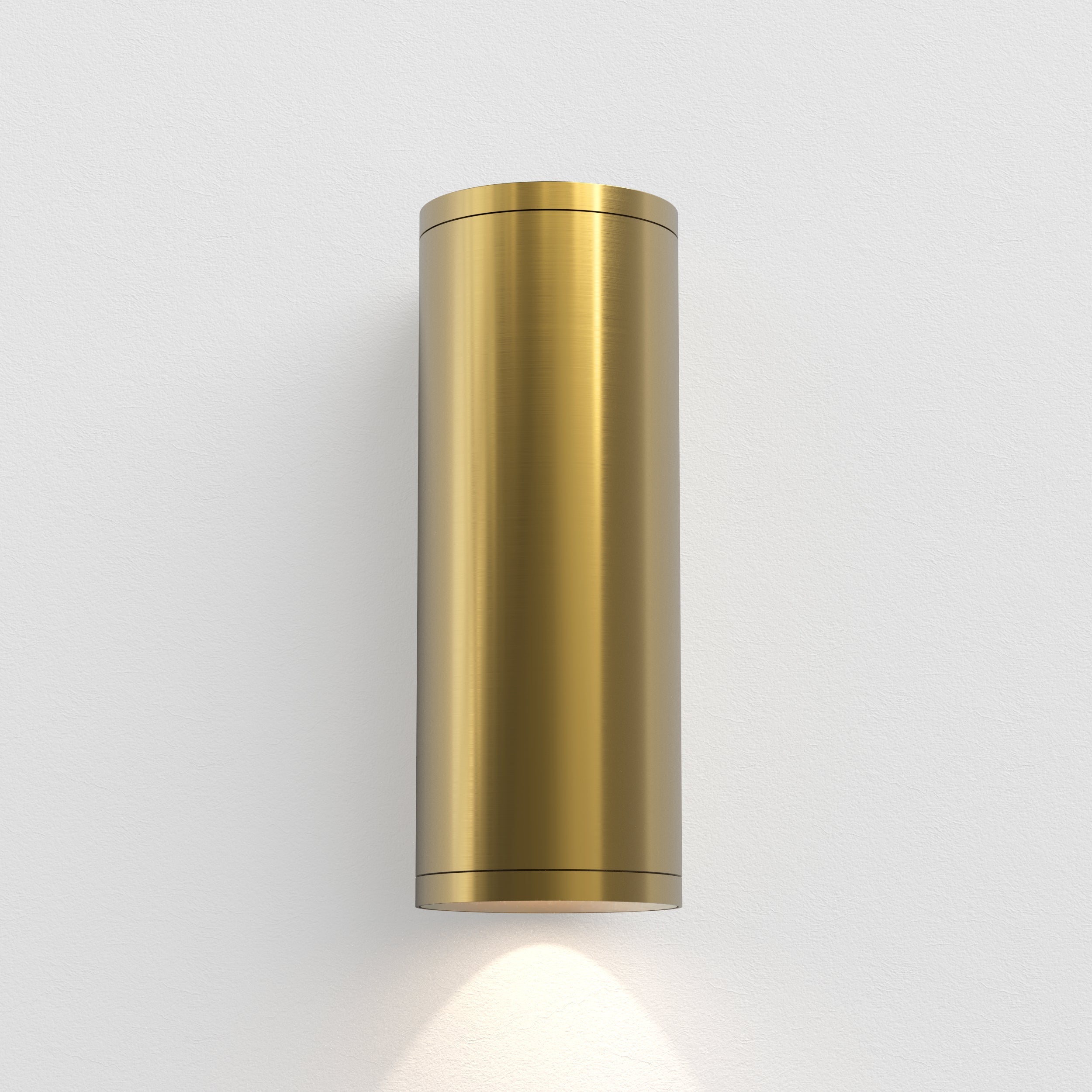 Ava 1/2Lt Coastal Wall Light - Brushed Stainless Steel/PVD Brushed Brass GU10 IP44 - Perfect for Beach House, Patio & Outdoor Lighting