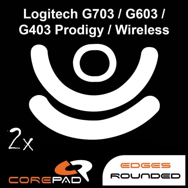 Corepad Skatez Mouse Feet for Logitech G403 G603 G703 - Ultra Smooth Gliding Gaming Mouse Skates for Logitech Wireless Mice - Perfect for FPS, MOBA, and Esports Gaming