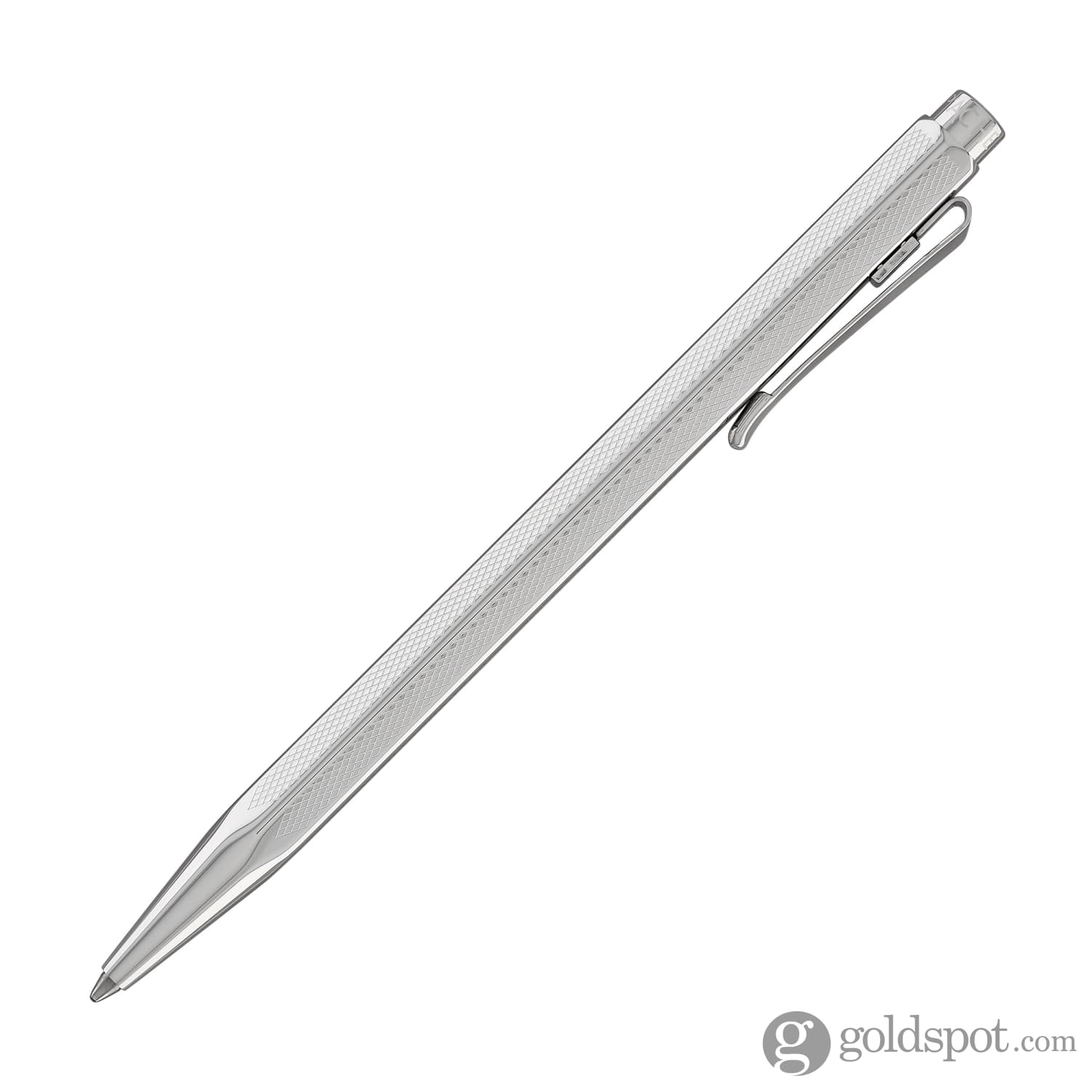 Premium Caran d'Ache Ecridor Retro Silver Plated Palladium Ballpoint Pen - Elegant Writing Instrument for Office, Business Gifts & Luxury Collectors