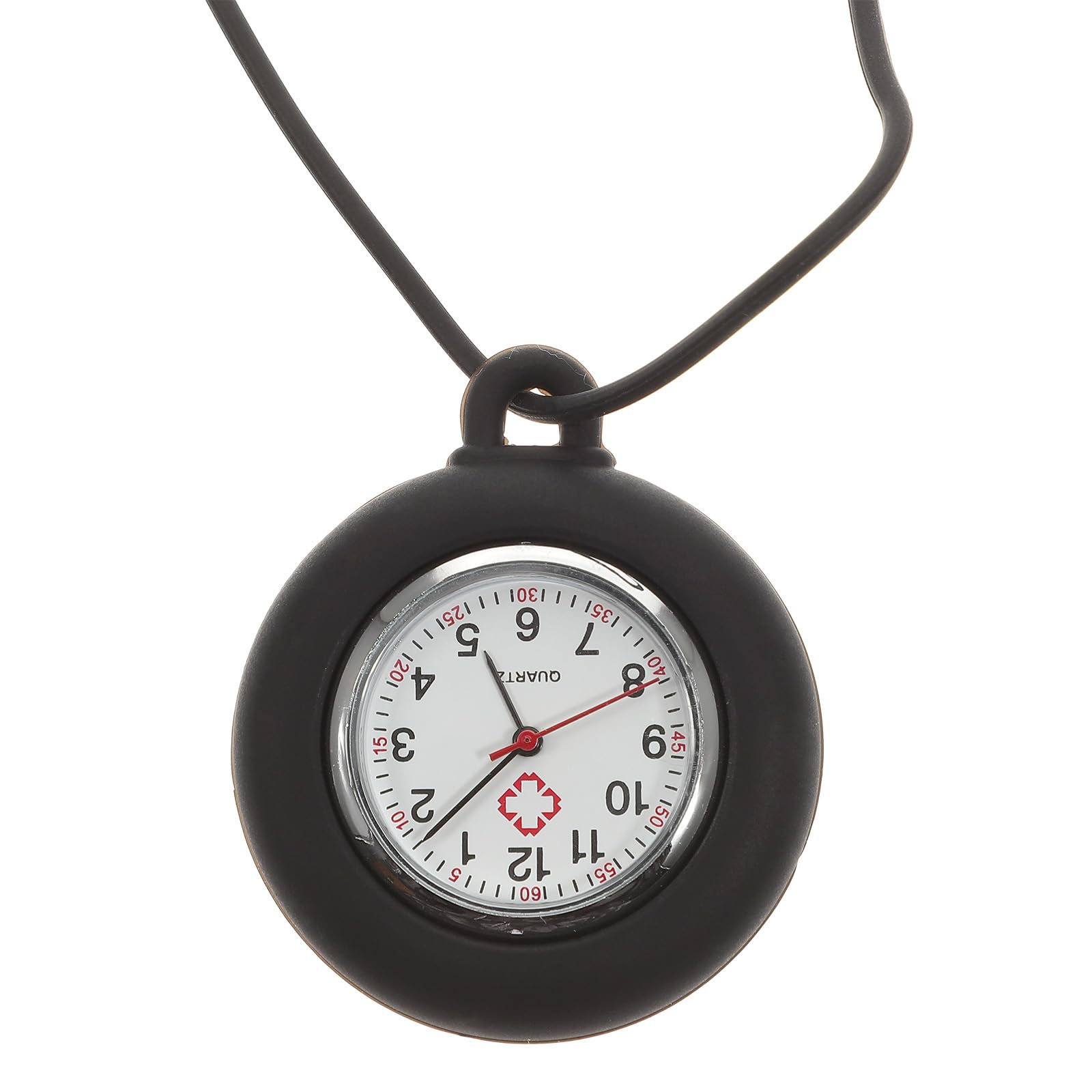 Nurse Pocket Watch - Quartz Fob Watch with Silicone Case & Adjustable Lanyard for Medical Professionals