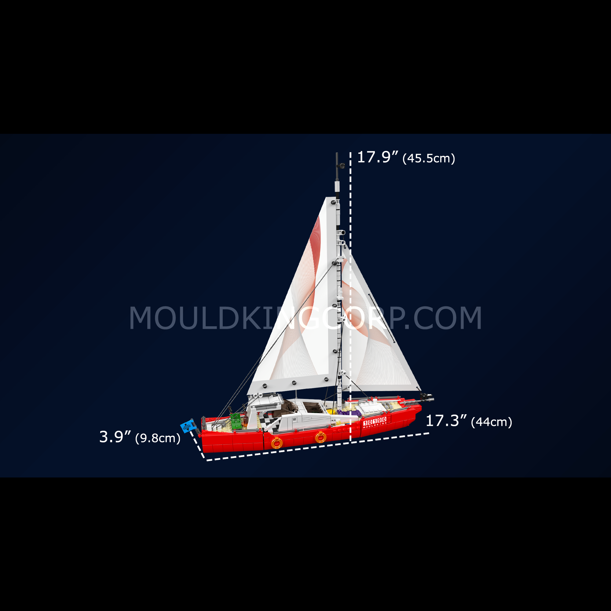 Mould King 10190 Modern Ocean Cruiser Building Set - 767 Piece Ship Model Kit for Adults & Teens | STEM Educational Toy | Creative Gift for Birthday & Christmas | Perfect for Home Display & Collector's Showcase
