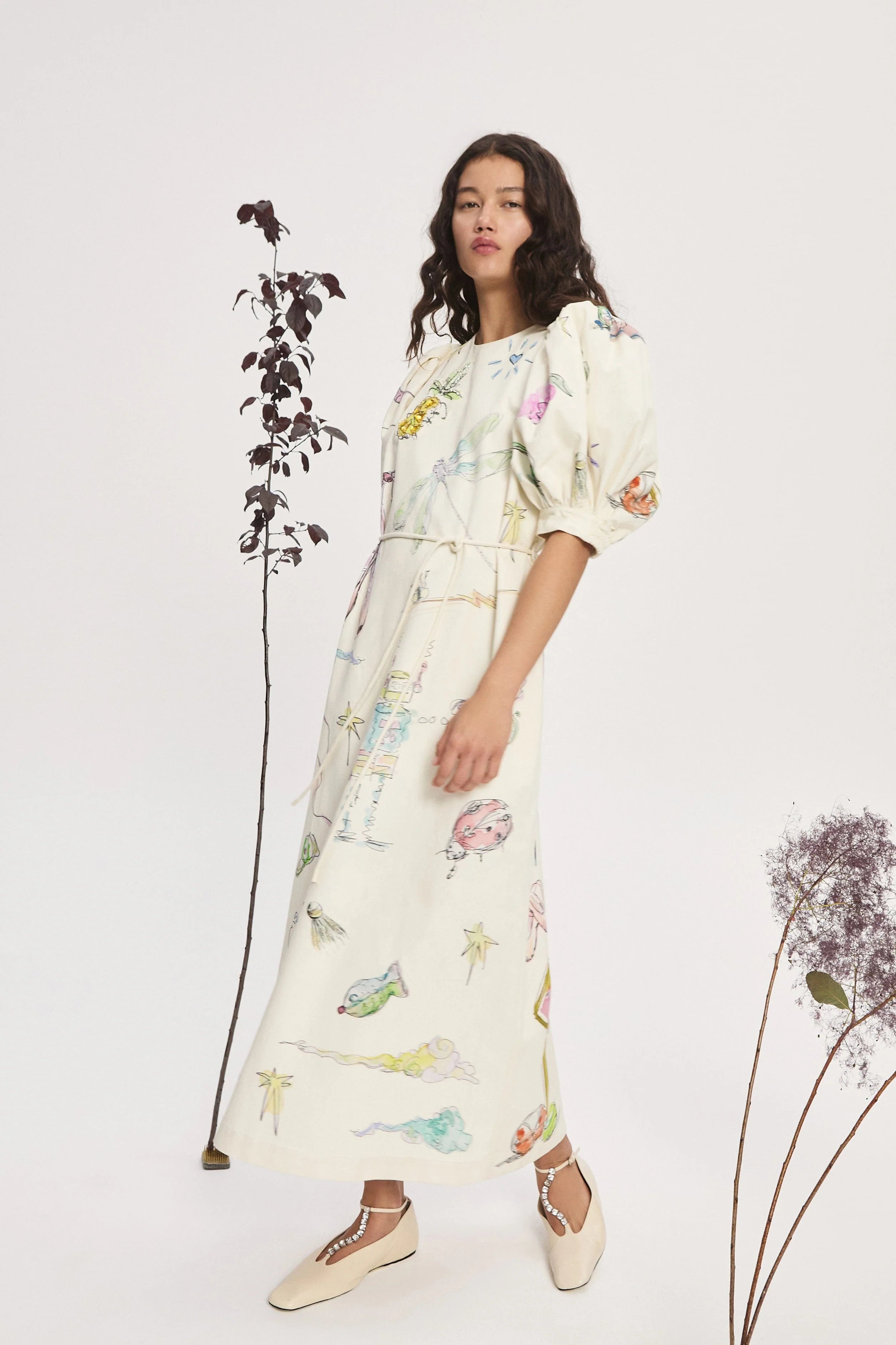 Elegant Court Midi Dress for Women - Flowy A-Line Summer Dress with Pockets - Perfect for Weddings, Parties & Office Wear