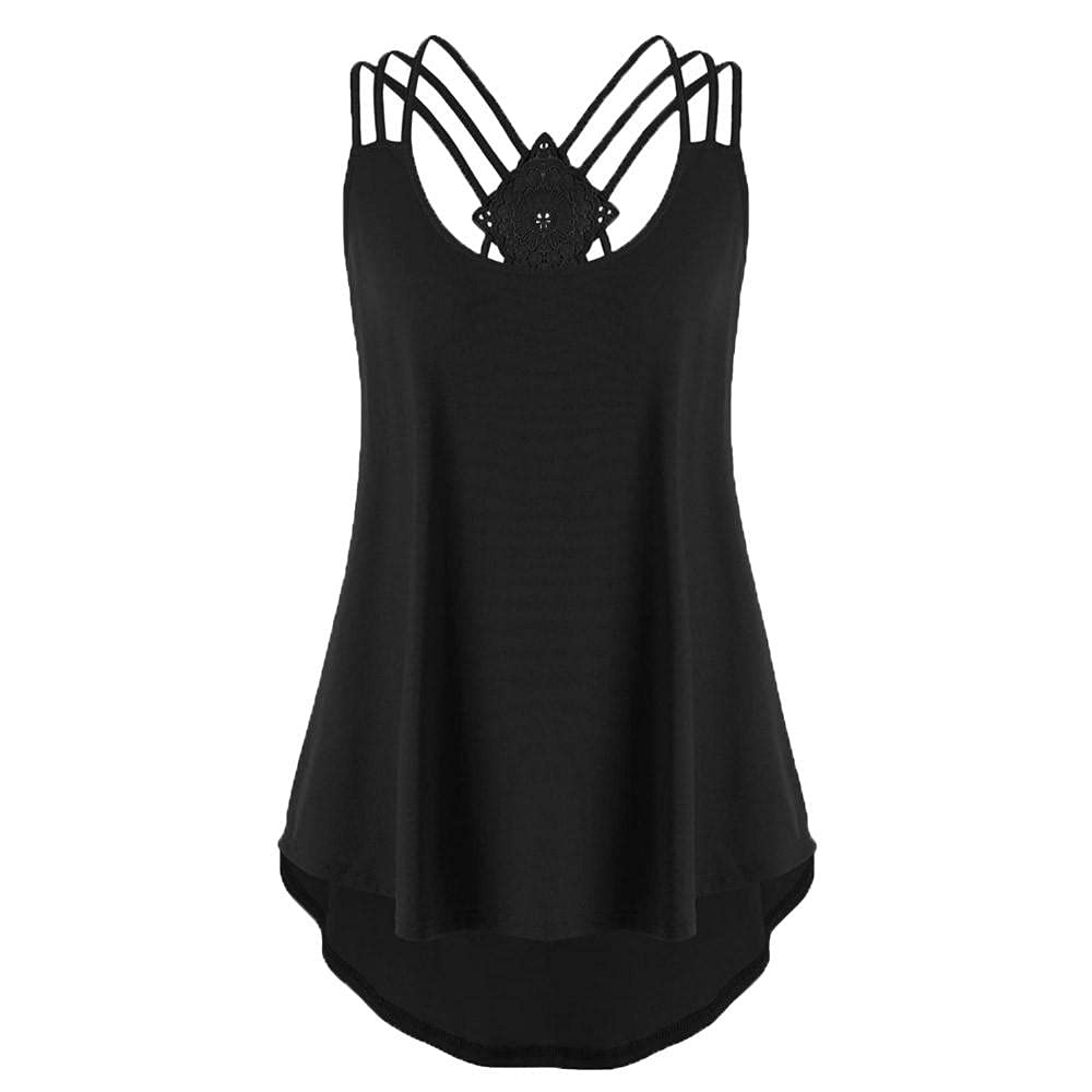 Masbird Women's Casual Sleeveless Tank Tops - Loose Fit Cami T-Shirts & Blouses for Summer, Gym, Yoga, and Everyday Wear