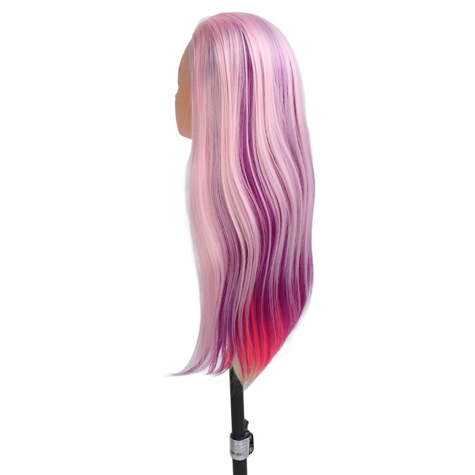 Professional Hair Training Doll Head with Free Separated Pyrofilament Fiber - Realistic Mannequin for Hairdresser Practice, Beauty Salon Styling & Cosmetology Training - Perfect for Hair Cutting, Coloring, Braiding & Updo Practice