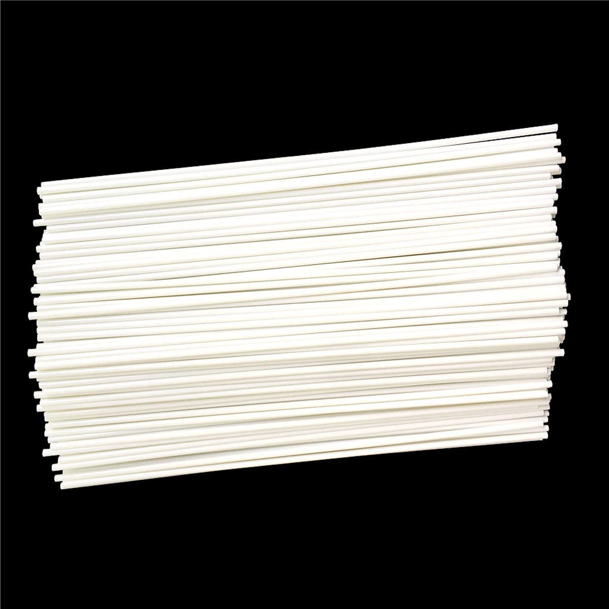 50PCS White ABS Styrene Plastic Round Rods 0.8mm x 250mm for DIY Projects - Dollhouse Accessories, Miniature Models, Sand Table Scenes, Architectural Crafts & Hobby Building