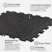 Heavy Duty Interlocking Rubber Gym Floor Tiles - 8mm Thick 20