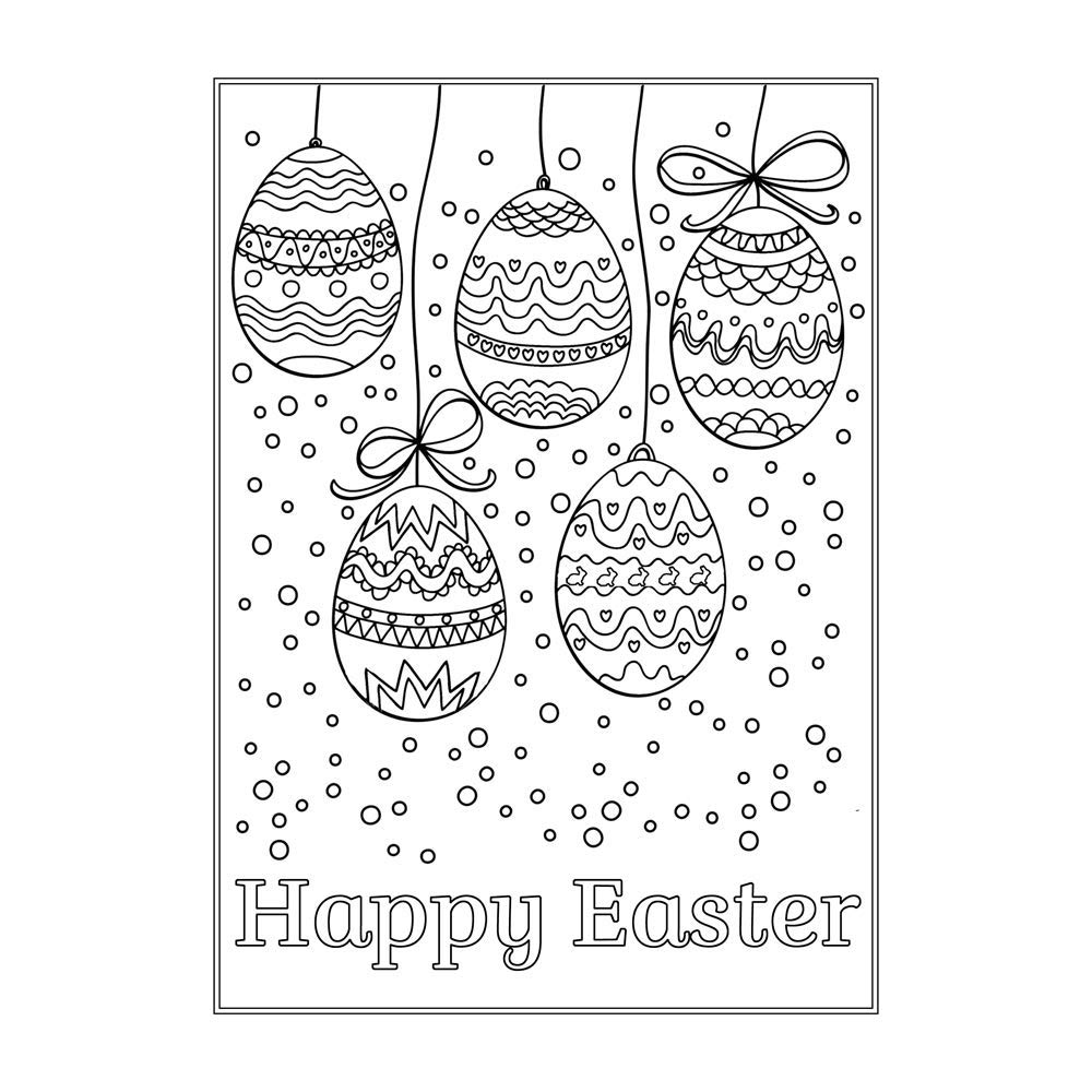 Easter Coloring Cards for Adults & Kids - DIY Greeting Cards with Envelopes (12 Pack) - Perfect for Easter Crafts, Party Favors, and Classroom Activities