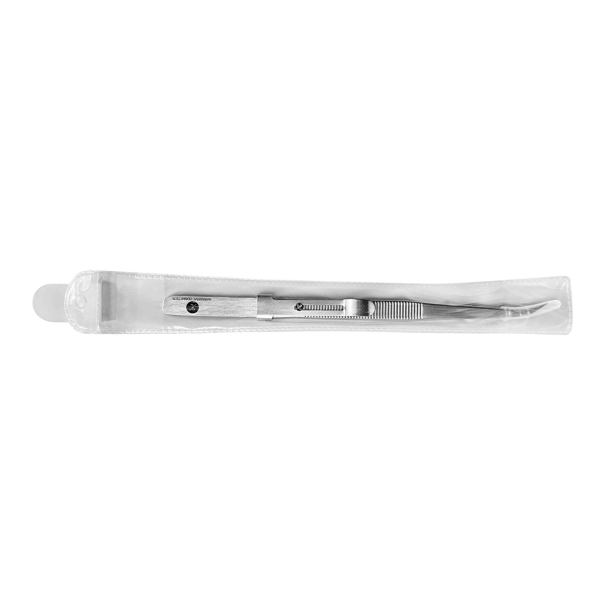Premium Stainless Steel Tweezers with Sliding Lock - Professional Slant Tip for Eyebrow Plucking, Splinter Removal & Crafting - Ideal for Beauty, First Aid & DIY Projects