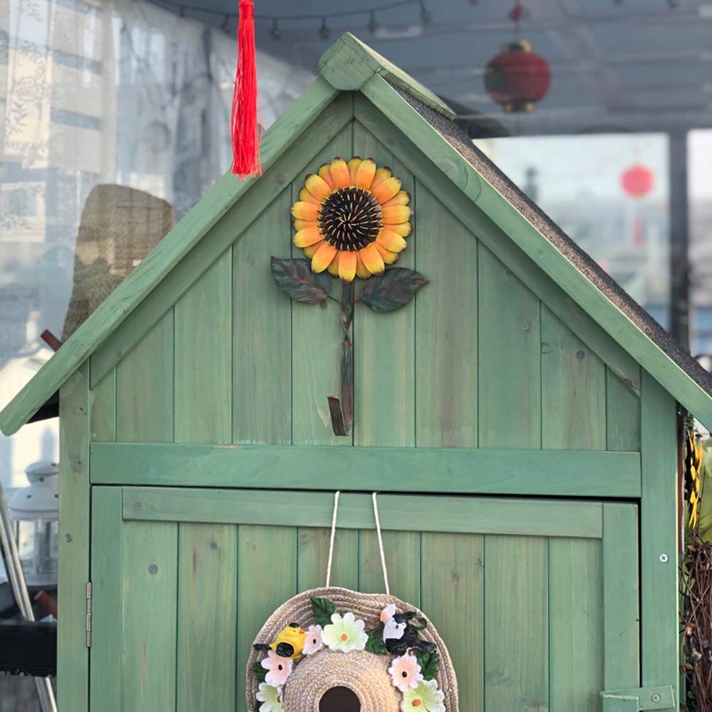 Rustic Metal Sunflower Key Hook - Wall Mounted Key Holder for Keys, Towels, Coats & Accessories | Perfect for Kitchen, Bathroom & Home Decor | Organize Entryway, Mudroom & Bedroom