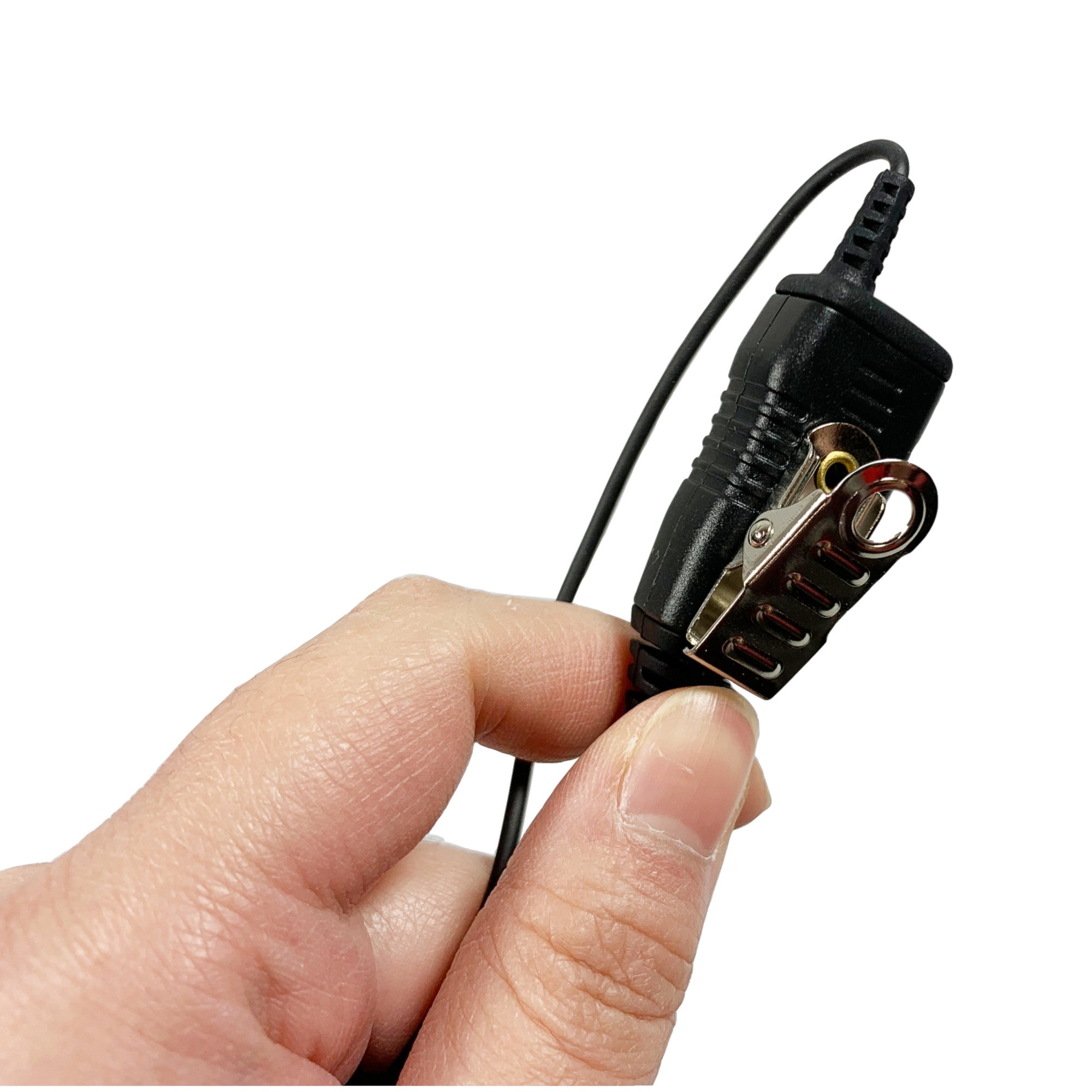 Motorola Two-Way Radio Headset - C-Shaped Swivel Earpiece with PTT Button Mic for CP200, CP110, CP185, CLS1110, CLS1410, EP450, RDM2070D Walkie Talkies | Ideal for Security, Construction & Event Communication
