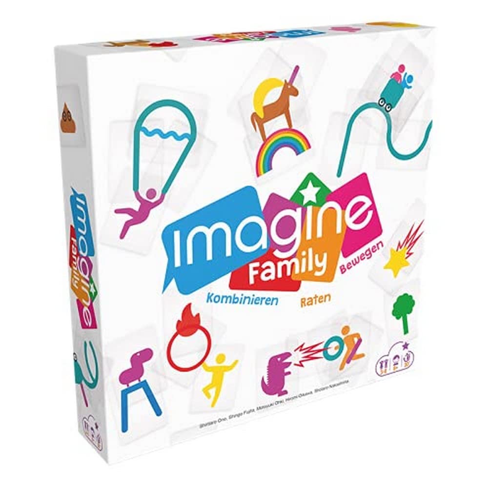 Asmodee Imagine Family Board Game - Fun Cocktail Party Game for Adults & Kids