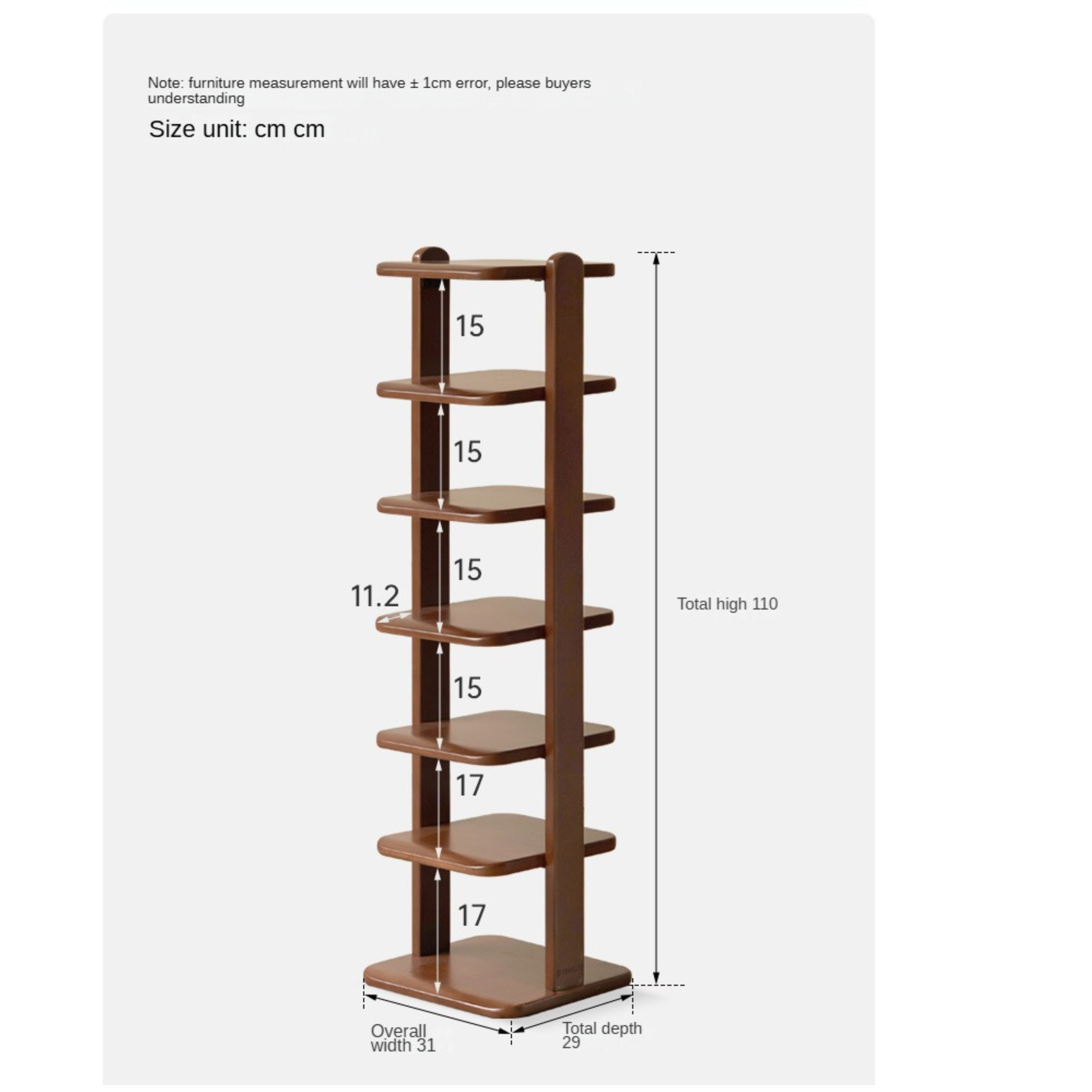Solid Beech Wood Ultra Narrow Shoe Cabinet - Space Saving Entryway Storage Organizer for Small Apartments & Closets