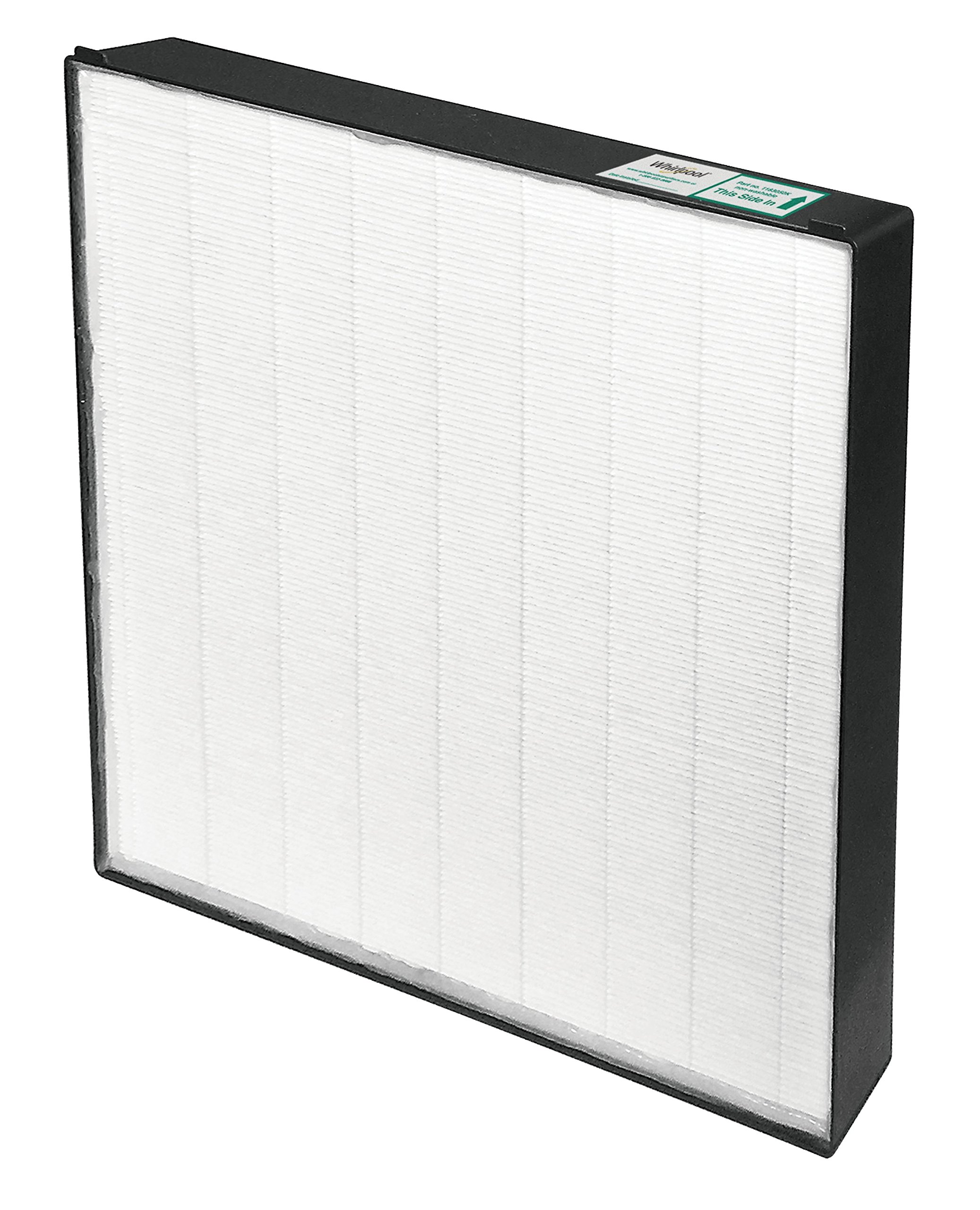 Whirlpool 1183050K True HEPA Air Filter Replacement for WPPRO2000 Air Purifier - Extra Large 18.1x18.1 Inches - Traps Allergens, Dust, Pet Dander - Ideal for Home, Office & Allergy Relief