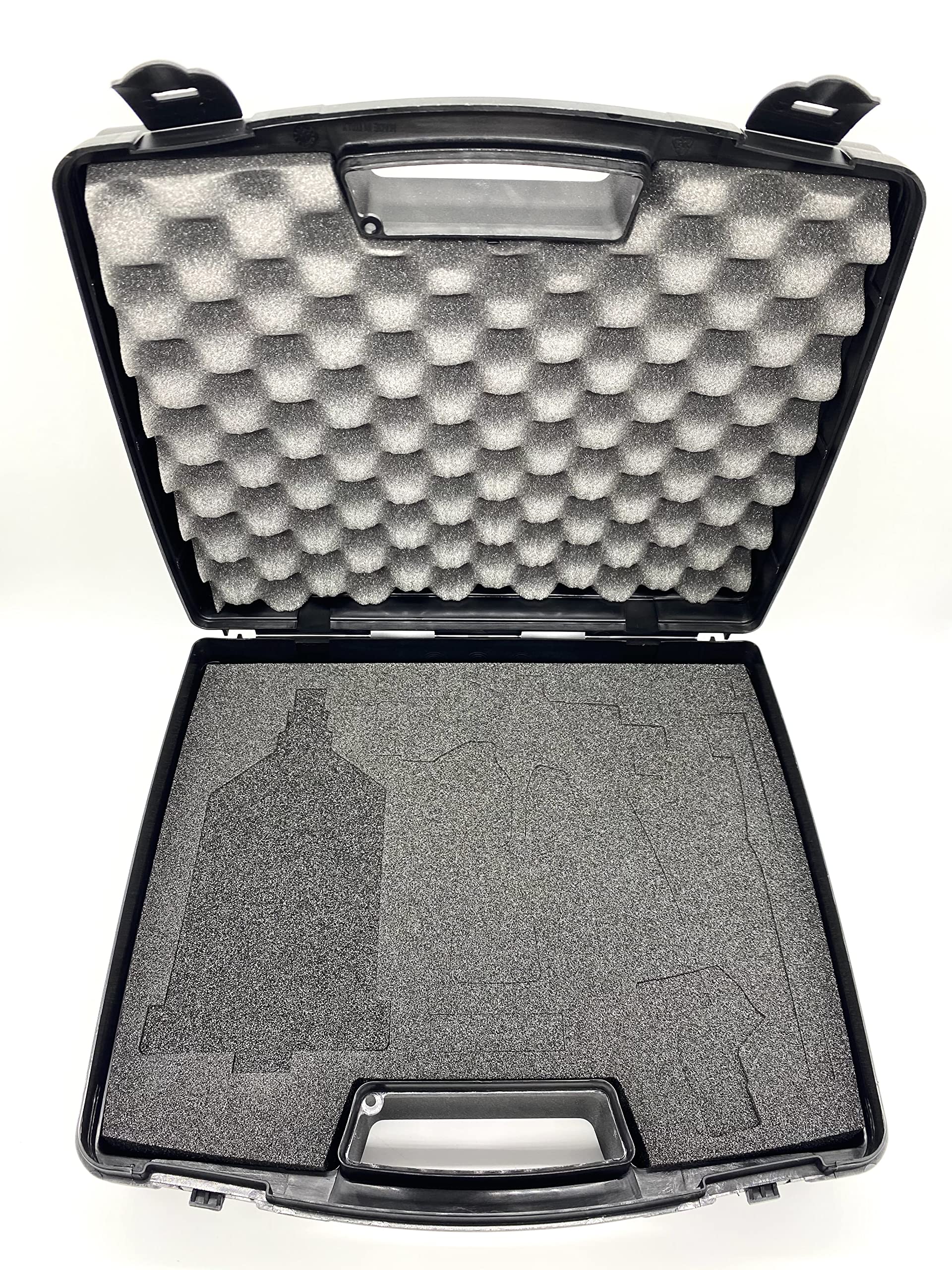 ANI Spray Paint Gun Storage Case with Locking Latches - Durable Protective Tool Box for Airbrush & Painting Equipment - Perfect for Artists, DIY Projects & Professional Workshops
