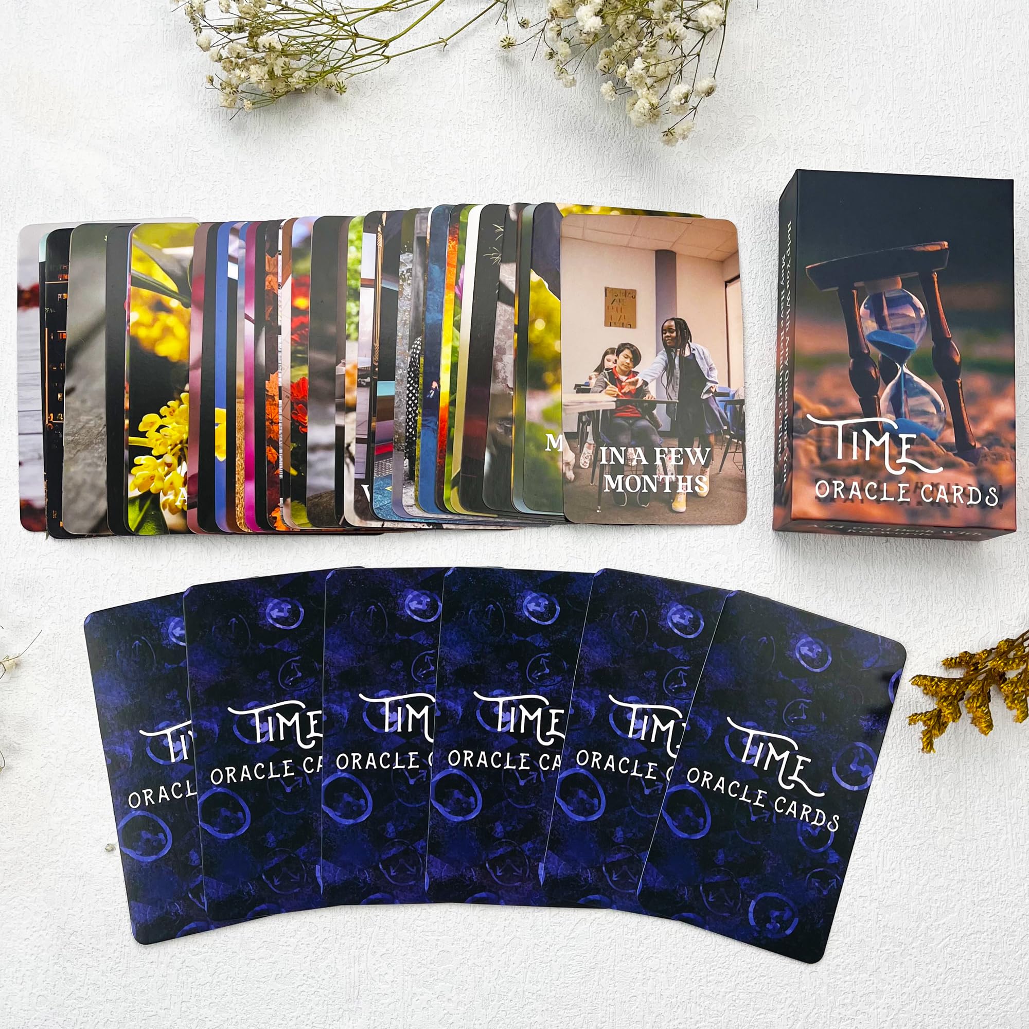 Soulme Time Oracle Cards Deck - Divine Timing Oracle Cards for Beginners | Answers to Timing Questions | Spiritual Guidance, Meditation & Self-Discovery Tool