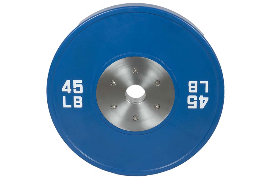Warrior Competition Urethane Bumper Plates - Olympic Weightlifting Plates for CrossFit, Gym & Home Workouts - Durable Rubber Coated Weight Plates for Strength Training & Fitness