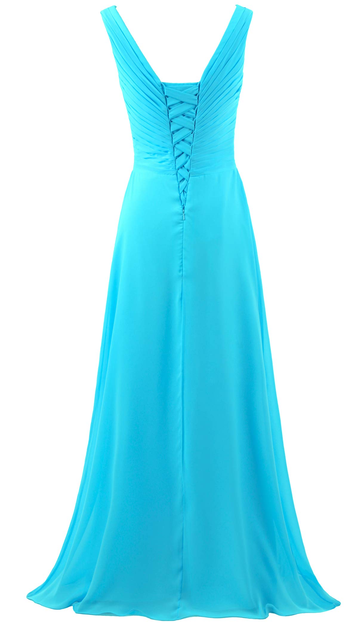Elegant Women's V-Neck Sleeveless Long Bridesmaid Dress for Wedding Guest, Formal Evening Party Gown - Perfect for Fall 2023 Weddings, Galas & Special Occasions