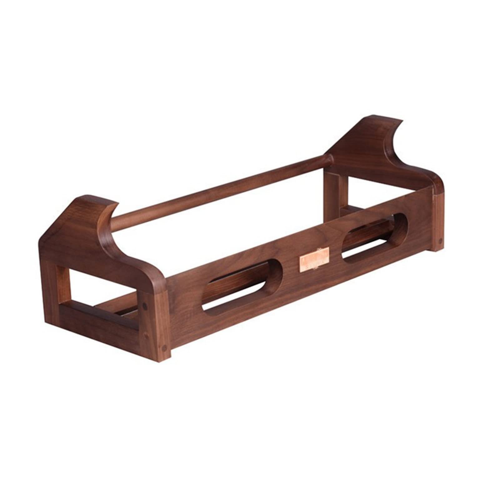 Wooden CD Rack & Record Storage Holder - Modern Portable Countertop Display Stand for CDs, Vinyl Records & Magazines - Perfect for Home, Office & Music Studio Organization