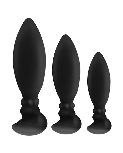 3-in-1 Anal Training Kit with Douche - Black | Beginner to Advanced Enema & Anal Play Set for Couples & Solo Use