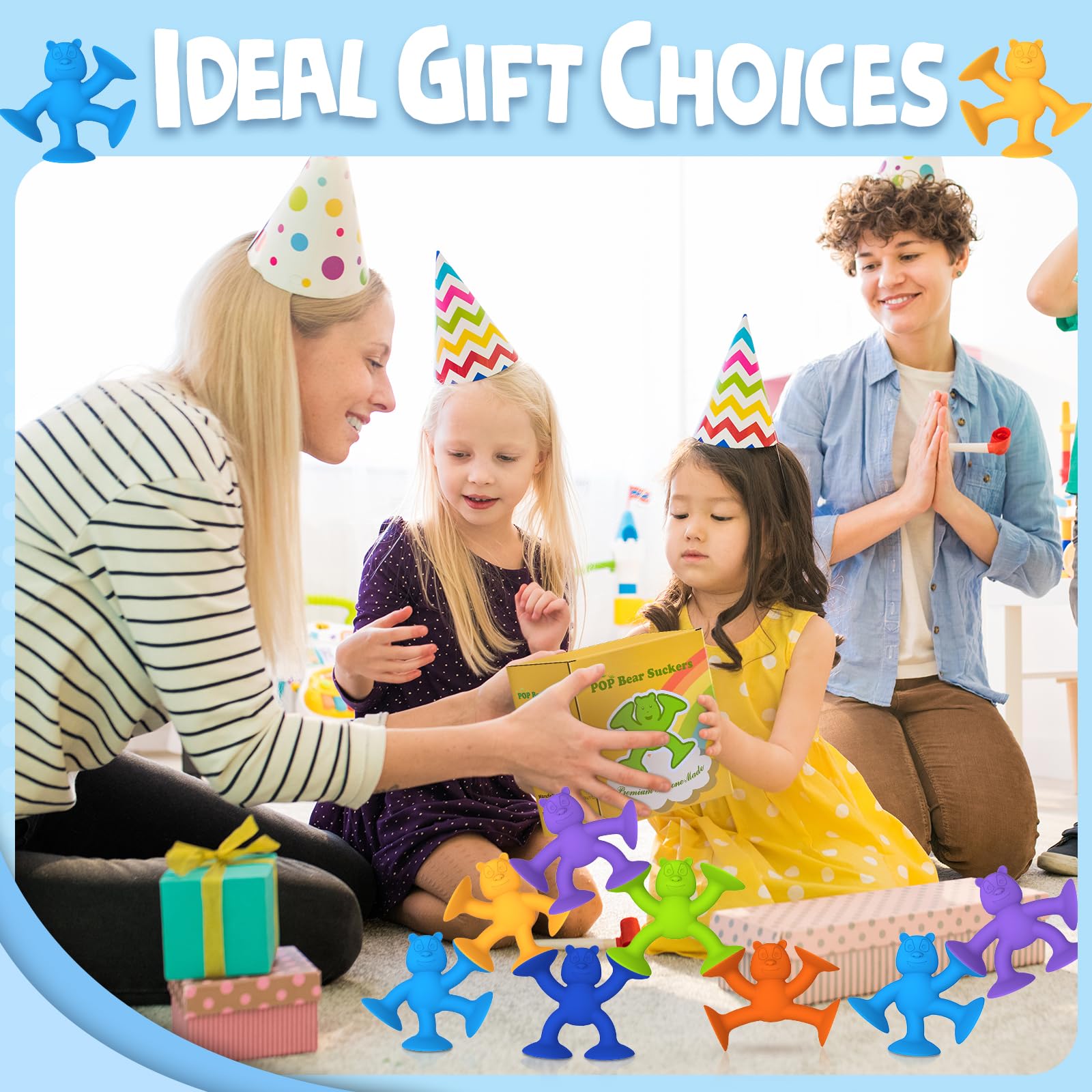 12-Piece Baby Bath Toys Set - Fun Toddler Bathtub Toys for Sensory Play & Motor Skill Development, Montessori Learning with Suction Cups - Perfect Gift for Infants & Kids (Great for Bathtime Fun & Early Childhood Education)