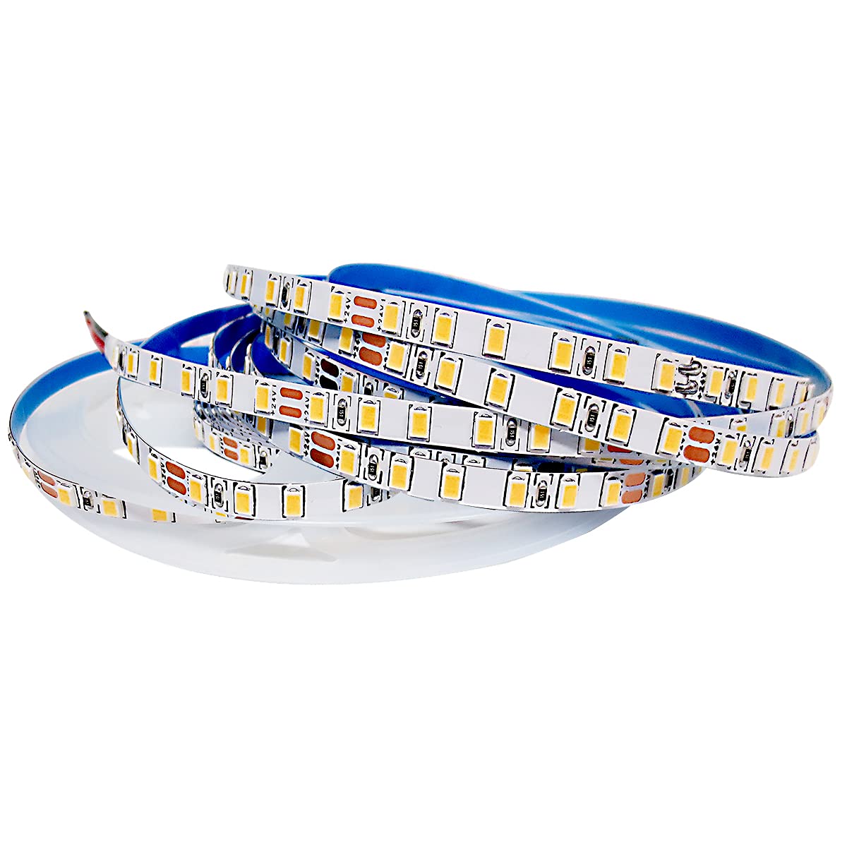 24V LED Strip Lights 16.4ft Warm White 3000K - Bedroom & Kitchen Decor